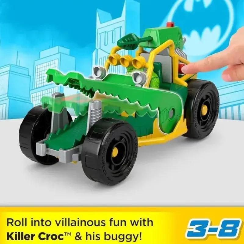 Kids Fisher-Price Super Heroes|Toys For 3 Year Old*Fisher Price - Imaginext DC Super Friends Killer Croc Figure & Buggy Toy Car