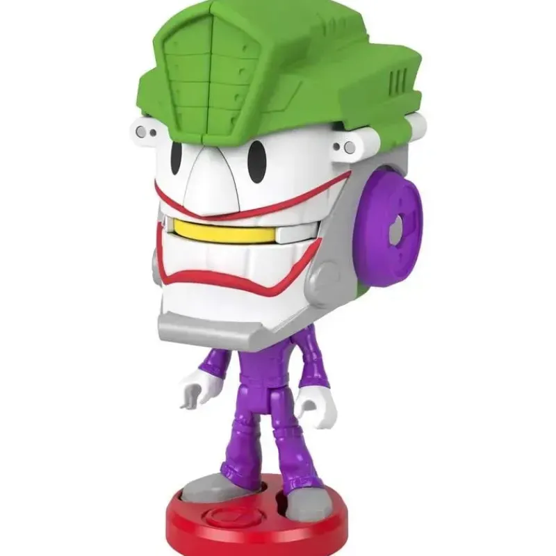 Kids Fisher-Price Super Heroes|Gift For Kids*Fisher Price - Imaginext DC Super Friends Head Shifters the Joker & Laff Mobile Figure Set