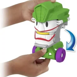 Kids Fisher-Price Super Heroes|Gift For Kids*Fisher Price - Imaginext DC Super Friends Head Shifters the Joker & Laff Mobile Figure Set