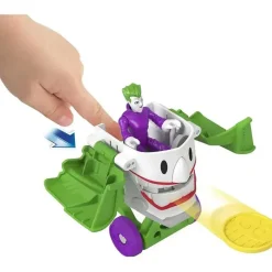 Kids Fisher-Price Super Heroes|Gift For Kids*Fisher Price - Imaginext DC Super Friends Head Shifters the Joker & Laff Mobile Figure Set