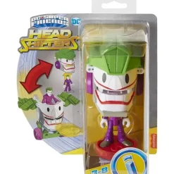 Kids Fisher-Price Super Heroes|Gift For Kids*Fisher Price - Imaginext DC Super Friends Head Shifters the Joker & Laff Mobile Figure Set