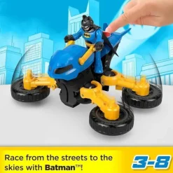 Kids Fisher-Price Super Heroes|Toys For 2 Year Old*Fisher Price - Imaginext DC Super Friends Batman Toy Poseable Figure & Transforming Batcycle