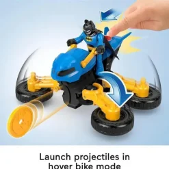 Kids Fisher-Price Super Heroes|Toys For 2 Year Old*Fisher Price - Imaginext DC Super Friends Batman Toy Poseable Figure & Transforming Batcycle