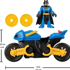 Kids Fisher-Price Super Heroes|Toys For 2 Year Old*Fisher Price - Imaginext DC Super Friends Batman Toy Poseable Figure & Transforming Batcycle