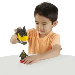 Fisher-Price Super Heroes*Fisher Price - Imaginext DC Super Friends Batman Toy Head Shifters Figure & Batwing Vehicle Set