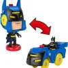 Fisher-Price Super Heroes*Fisher Price - Imaginext DC Super Friends Batman Toys Head Shifters Figure & Batmobile Vehicle Set