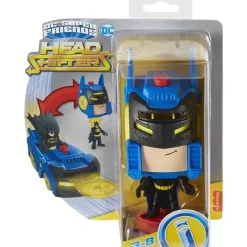 Fisher-Price Super Heroes*Fisher Price - Imaginext DC Super Friends Batman Toys Head Shifters Figure & Batmobile Vehicle Set