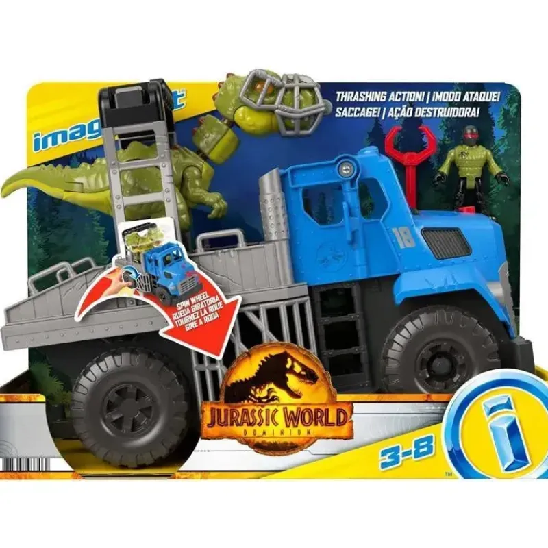Kids Fisher-Price Gift For Kids*Fisher Price - Imaginext Jurassic World Dominion Break Out Dino Hauler Vehicle