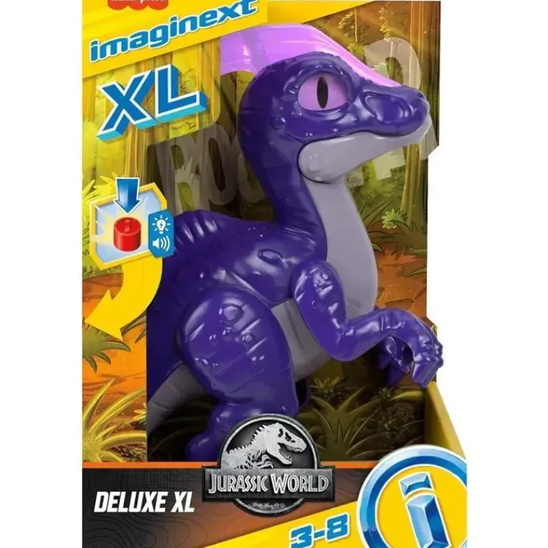 Kids Fisher-Price Toys For 2 Year Old|Gift For Kids*Fisher Price - Imaginext Jurassic World Dinosaur Toy Deluxe Parasaurolophus XL Dino 10-Inch