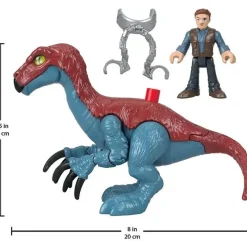 Kids Fisher-Price Gift For Kids*Fisher Price - Imaginext Jurassic World Dominion Therizinosaurus Dinosaur & Owen Toys
