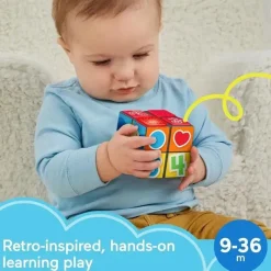 Fisher-Price Toys For 0-12 Months*Fisher Price - Laugh & Learn Baby Learning Toy Puppy's Activity Cube with Lights Music