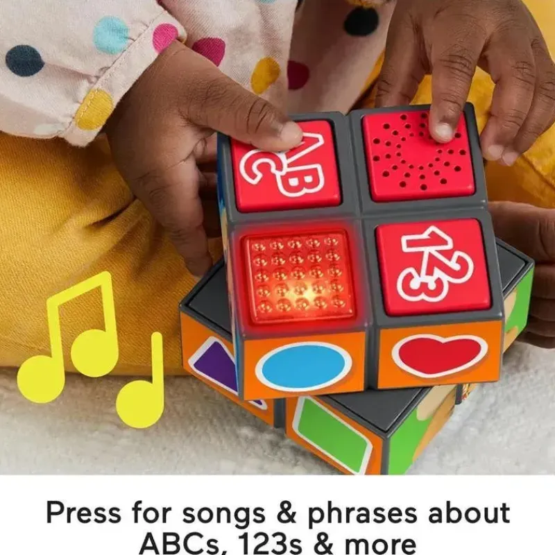 Fisher-Price Toys For 0-12 Months*Fisher Price - Laugh & Learn Baby Learning Toy Puppy's Activity Cube with Lights Music