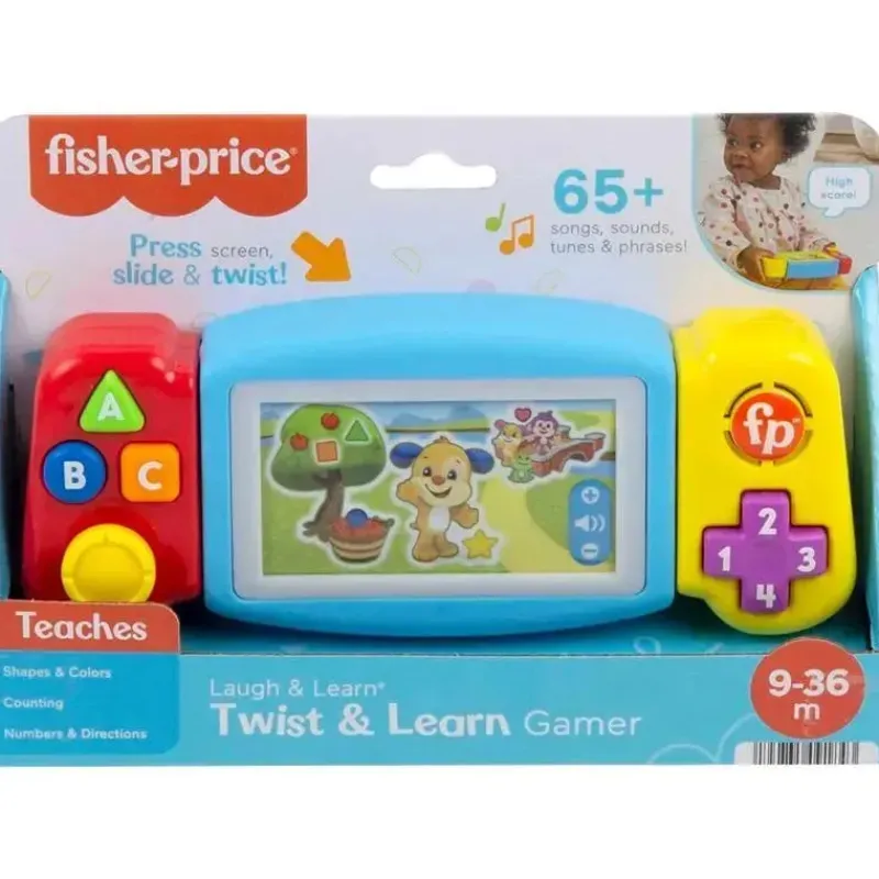 Fisher-Price Toys For 0-12 Months*Fisher Price - Laugh & Learn Baby & Toddler Toy Twist & Learn Gamer Pretend Video Game With Lights & Music