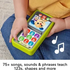 Fisher-Price Toys For 2 Year Old|Gift For Toddler*Fisher Price - Laugh & Learn 2-in-1 Slide to Learn Smartphone with Lights & Music