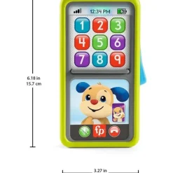Fisher-Price Toys For 2 Year Old|Gift For Toddler*Fisher Price - Laugh & Learn 2-in-1 Slide to Learn Smartphone with Lights & Music