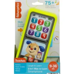 Fisher-Price Toys For 2 Year Old|Gift For Toddler*Fisher Price - Laugh & Learn 2-in-1 Slide to Learn Smartphone with Lights & Music