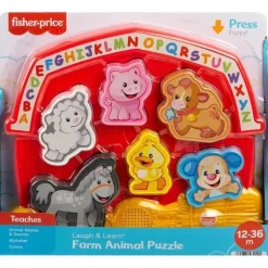 Fisher-Price Pretend Play|Toys For 2 Year Old*Fisher Price - Laugh & Learn Toddler Shape Sorting Toy Farm Animal Puzzle