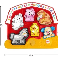 Fisher-Price Pretend Play|Toys For 2 Year Old*Fisher Price - Laugh & Learn Toddler Shape Sorting Toy Farm Animal Puzzle