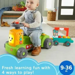 Fisher-Price Gift For Toddler*Fisher Price - Laugh & Learn 4-in-1 Farm to Market Tractor