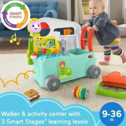 Fisher-Price Toys For 2 Year Old|Gift For Toddler*Fisher Price - Laugh & Learn Toy 3-in-1 On-the-Go Camper Walker & Activity Center