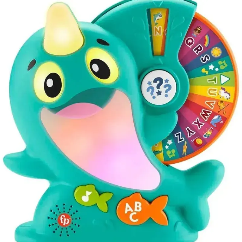 Fisher-Price Toys For 0-12 Months*Fisher Price - Linkimals Toddler Toy Learning Narwhal with Interactive Lights Music