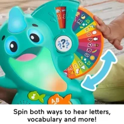 Fisher-Price Toys For 0-12 Months*Fisher Price - Linkimals Toddler Toy Learning Narwhal with Interactive Lights Music