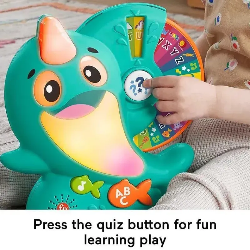 Fisher-Price Toys For 0-12 Months*Fisher Price - Linkimals Toddler Toy Learning Narwhal with Interactive Lights Music