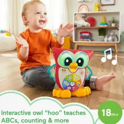 Fisher-Price Toys For 0-12 Months*Fisher Price - Linkimals Toddler Learning Toy Light-Up & Learn Owl with Interactive Lights Music