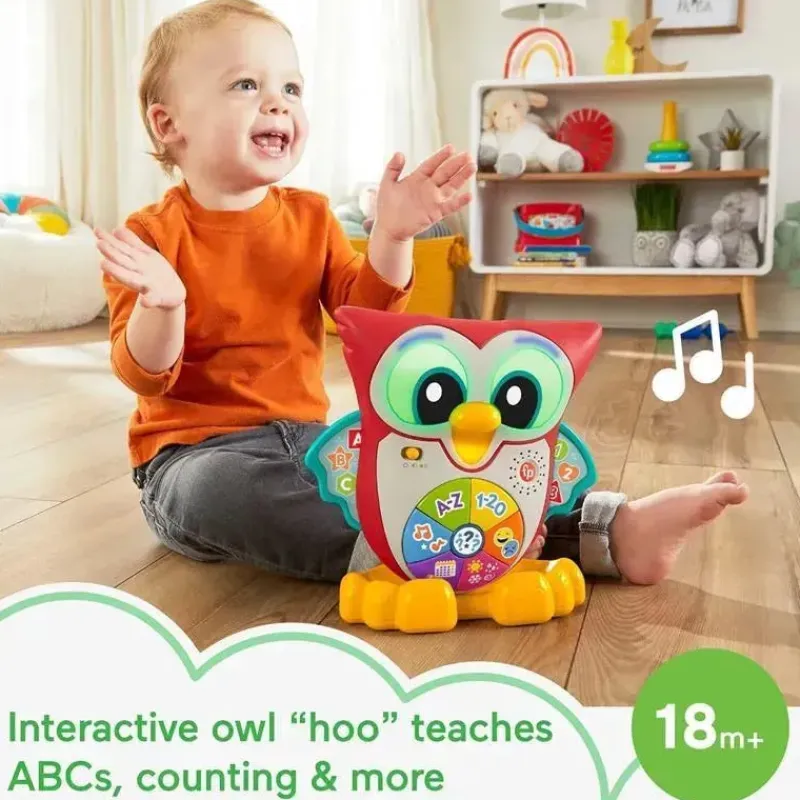 Fisher-Price Toys For 0-12 Months*Fisher Price - Linkimals Toddler Learning Toy Light-Up & Learn Owl with Interactive Lights Music