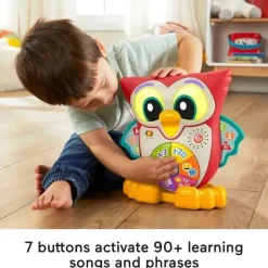 Fisher-Price Toys For 0-12 Months*Fisher Price - Linkimals Toddler Learning Toy Light-Up & Learn Owl with Interactive Lights Music