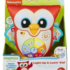 Fisher-Price Toys For 0-12 Months*Fisher Price - Linkimals Toddler Learning Toy Light-Up & Learn Owl with Interactive Lights Music