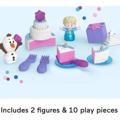 Fisher-Price Frozen|Playtime Gift Set*Fisher Price - Little People Toddler Toys Disney Frozen Elsa & Olaf’s Party 12-Piece Playset