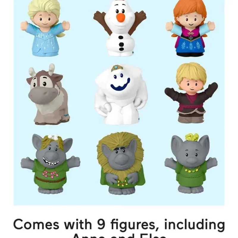 Fisher-Price Dolls*Fisher Price - Little People Frozen Figs 10Th Anv Carry Case