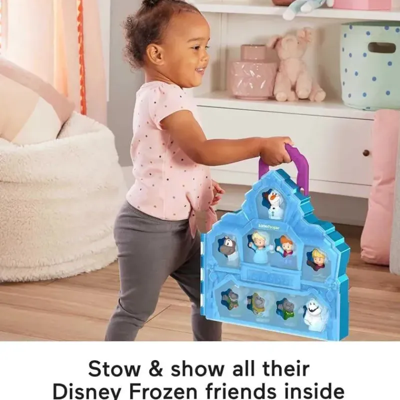 Fisher-Price Dolls*Fisher Price - Little People Frozen Figs 10Th Anv Carry Case