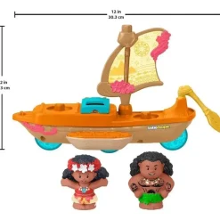 Fisher-Price Disney Princess*Fisher Price - Little People Toddler Toys Disney Princess Moana & Maui’s Canoe Sail Boat with 2 Figures