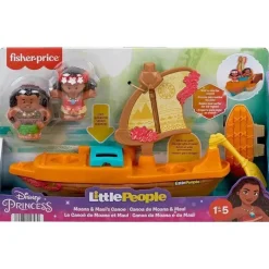 Fisher-Price Disney Princess*Fisher Price - Little People Toddler Toys Disney Princess Moana & Maui’s Canoe Sail Boat with 2 Figures