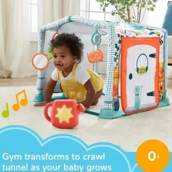 Fisher-Price Playmats & Gyms|Toys For 0-12 Months*Fisher Price - Playmat 3-In-1 Crawl & Play Activity Gym