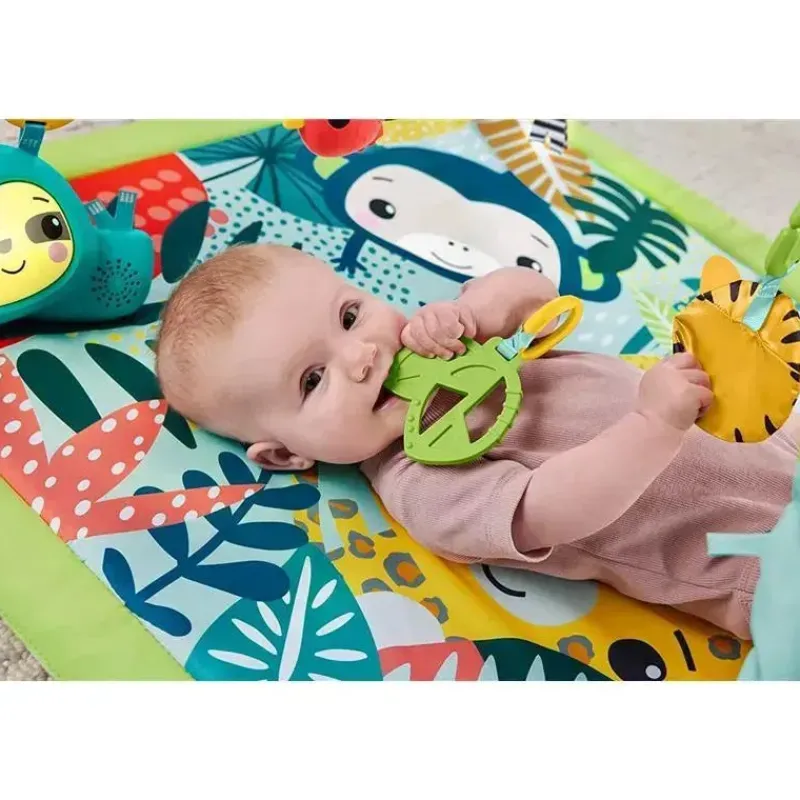 Fisher-Price Playmats & Gyms*Fisher Price - Playmat 3-In-1 Rainforest Sensory Gym