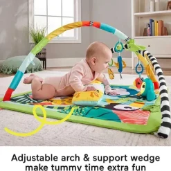 Fisher-Price Playmats & Gyms*Fisher Price - Playmat 3-In-1 Rainforest Sensory Gym