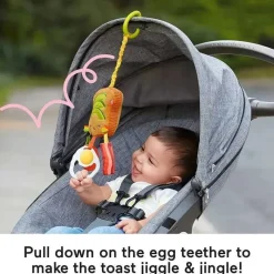 Fisher-Price Gift For Baby|Stroller Toys*Fisher Price - Pretend Food Brunch & Go Stroller Toy