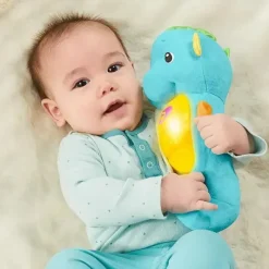 Fisher-Price Gift For Baby|Soothers & Sound Machines*Fisher Price - Soothe 'N Glow, Seahorse Blue