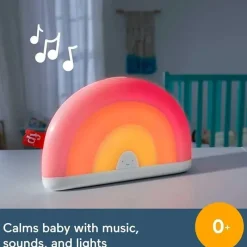 Fisher-Price Toys For 0-12 Months*Fisher Price - Sound Machine Soothe & Glow Rainbow With Lights