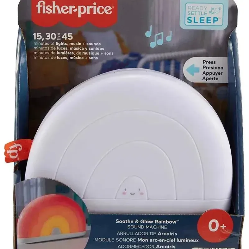 Fisher-Price Toys For 0-12 Months*Fisher Price - Sound Machine Soothe & Glow Rainbow With Lights