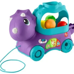 Fisher-Price Toys For 0-12 Months*Fisher Price - Toddler Learning Toy Poppin’ Triceratops Dinosaur Pull-Along Ball Popper