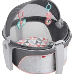 Fisher-Price Toys For 0-12 Months*Fisher Price On-The-Go Baby Dome, Baby Girl Play Space & Napping Spot, Rosy Windmill