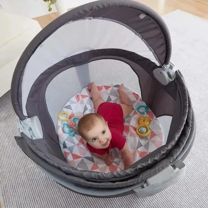 Fisher-Price Toys For 0-12 Months*Fisher Price On-The-Go Baby Dome, Baby Girl Play Space & Napping Spot, Rosy Windmill