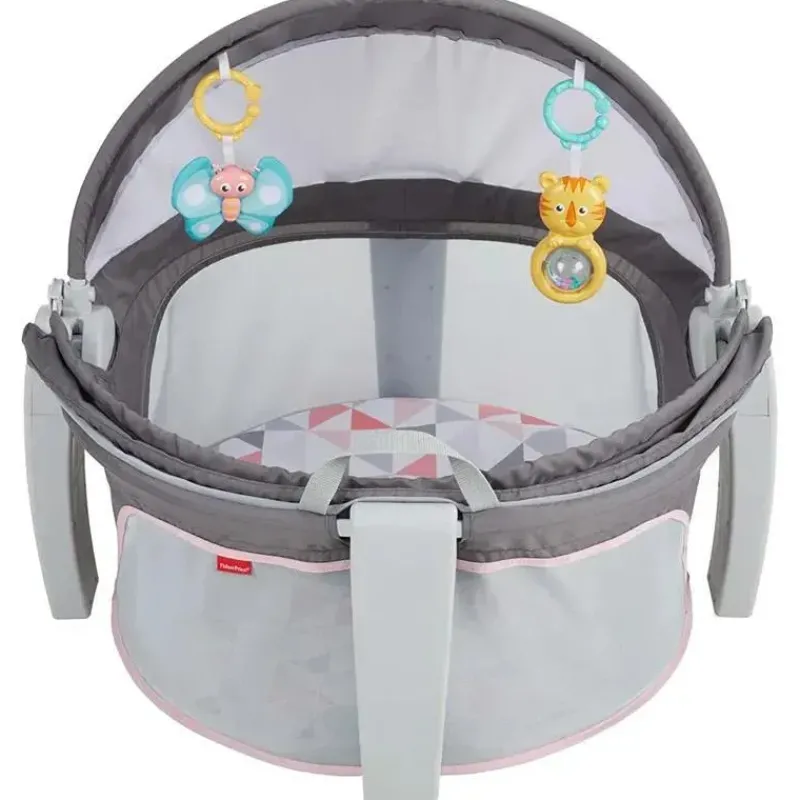 Fisher-Price Toys For 0-12 Months*Fisher Price On-The-Go Baby Dome, Baby Girl Play Space & Napping Spot, Rosy Windmill