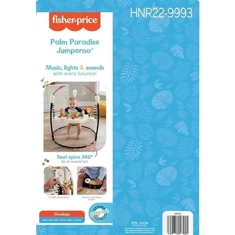 Fisher-Price Activity Centers & Jumpers*- Baby Bouncer Palm Paradise Jumperoo Activity Center with Music Lights Sounds and Developmental Toys?