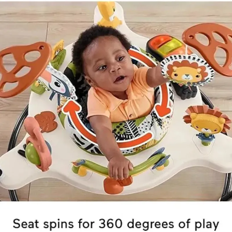 Fisher-Price Activity Centers & Jumpers*- Baby Bouncer Palm Paradise Jumperoo Activity Center with Music Lights Sounds and Developmental Toys?