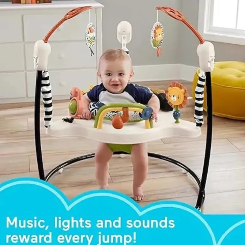 Fisher-Price Activity Centers & Jumpers*- Baby Bouncer Palm Paradise Jumperoo Activity Center with Music Lights Sounds and Developmental Toys?